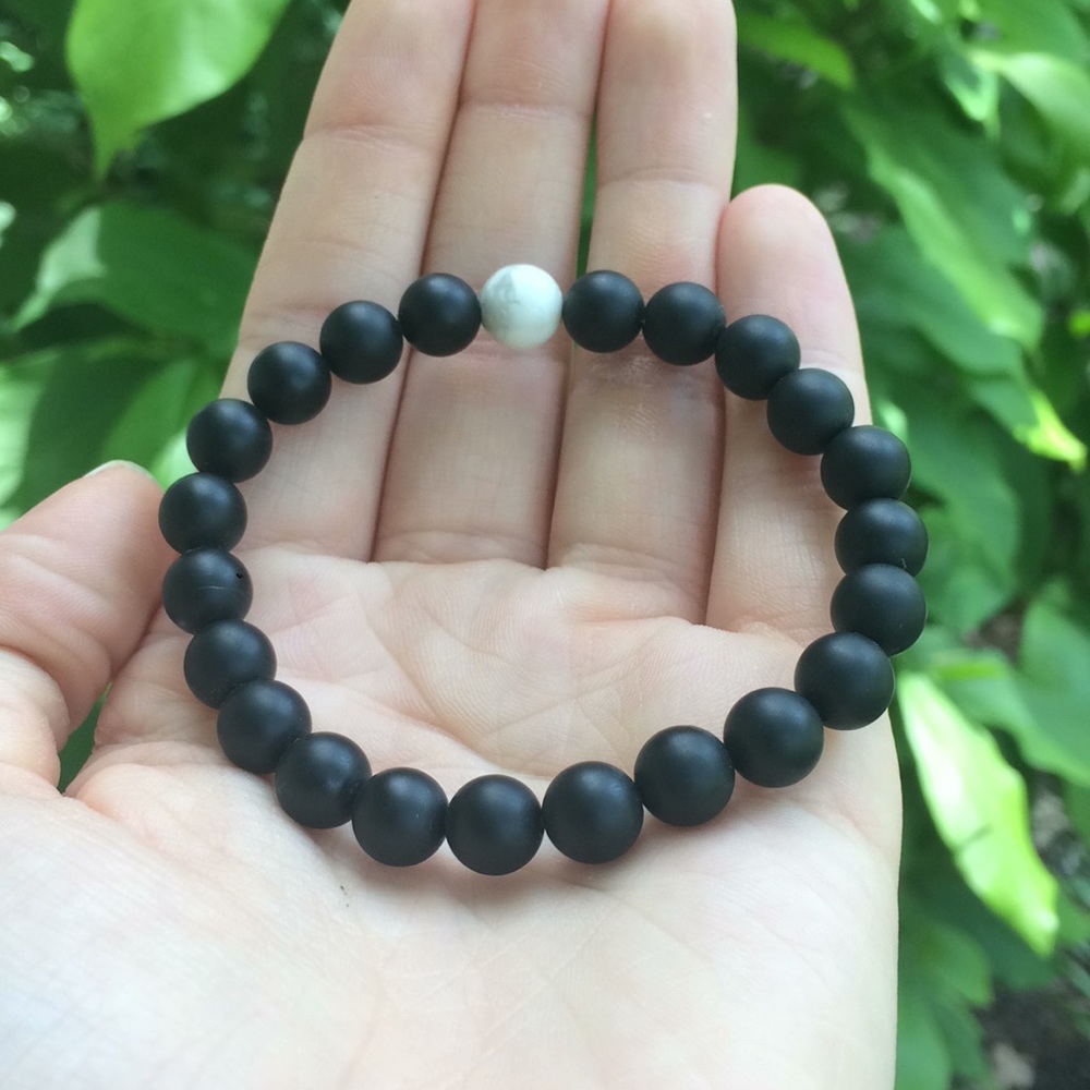 LOKAI Black & White Marble Bracelet